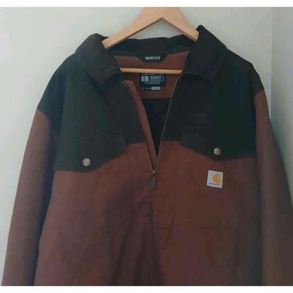 New Carhartt Montana Rugged Flex Relaxed Fit Duck Insulated Jacket - Picture 2 of 12